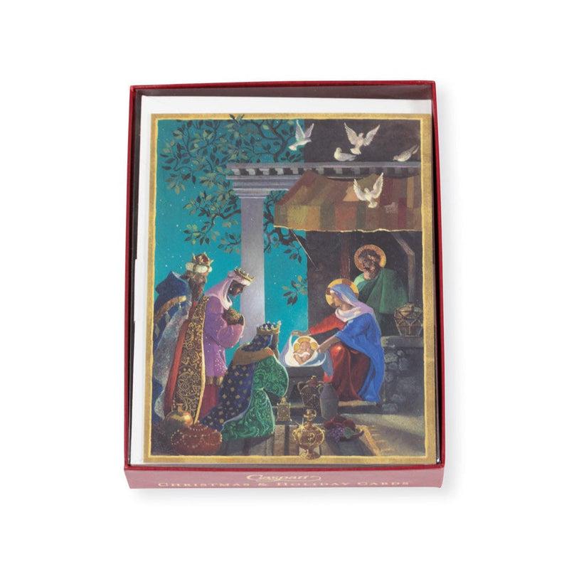 caspari Gifts Of The Three Kings Boxed Christmas Cards - 16 Christmas Cards & 16 Envelopes