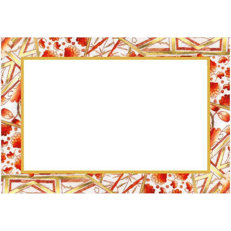 caspari Gilded Porcelain Coral Foil Place Cards - 8 Per Package