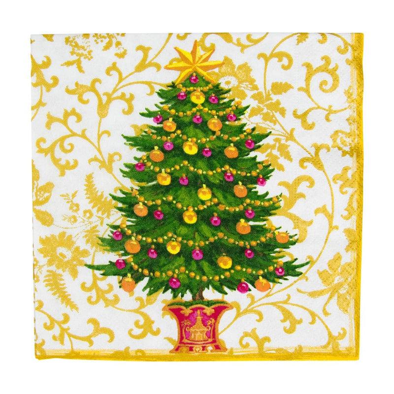 caspari Gilded Tree Luncheon Napkins - 20 Per Package