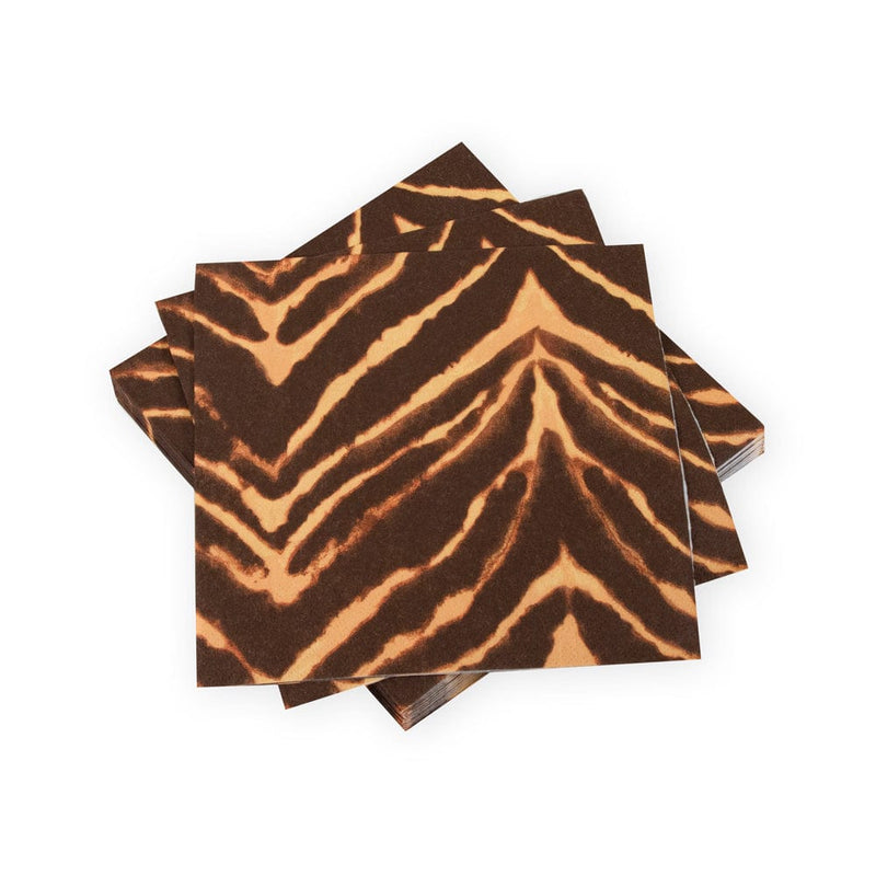 Caspari Go Wild Brown Brown Luncheon Napkins - 20 Per Package