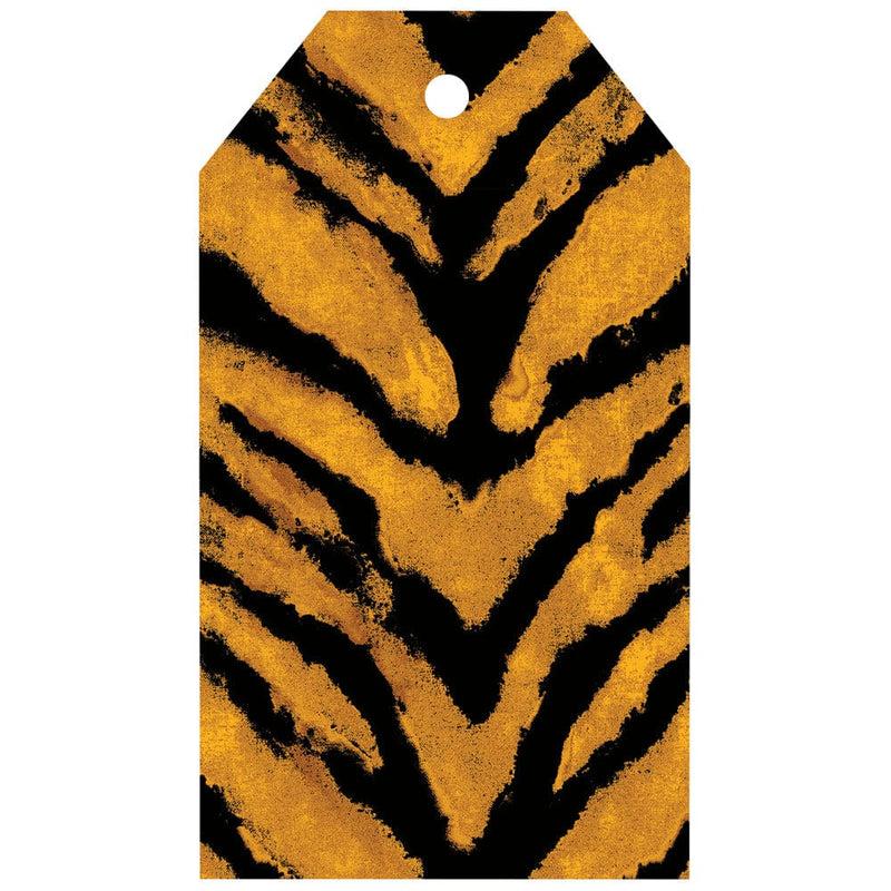 caspari Go Wild Ochre & Black Gift Tags - 4 Per Package