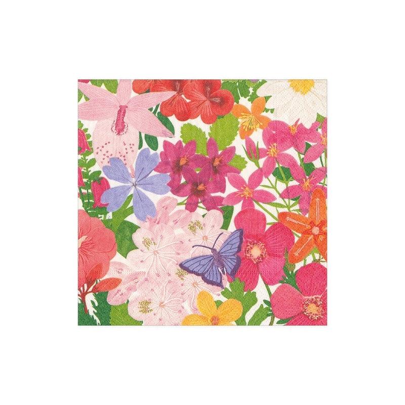 caspari Halsted Floral Paper Cocktail Napkins - 20 Per Package