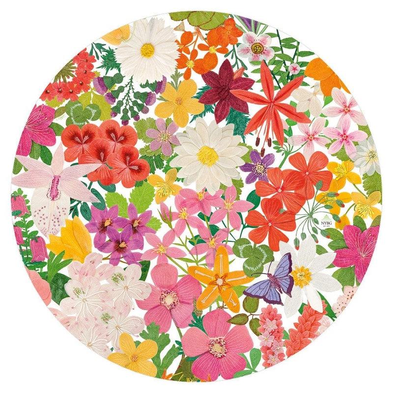 Caspari Halsted Floral Round Paper Placemats - 12 Per Package