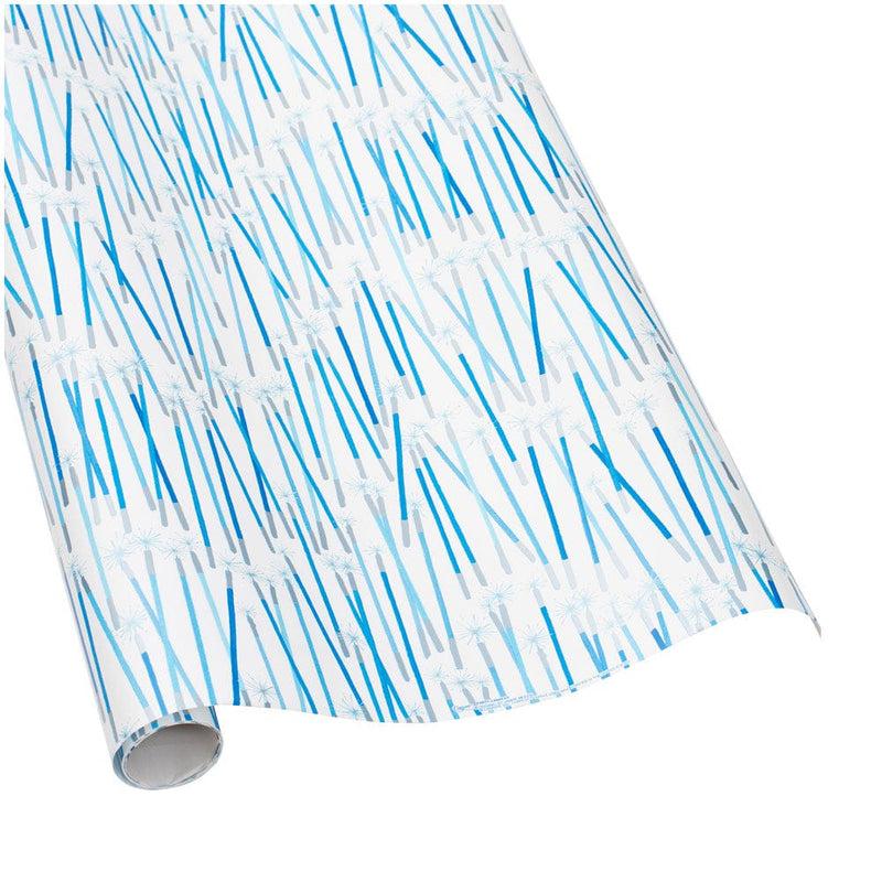 caspari Hanukkah Candles Gift Wrapping Paper in Blue - 30" x 8' Roll
