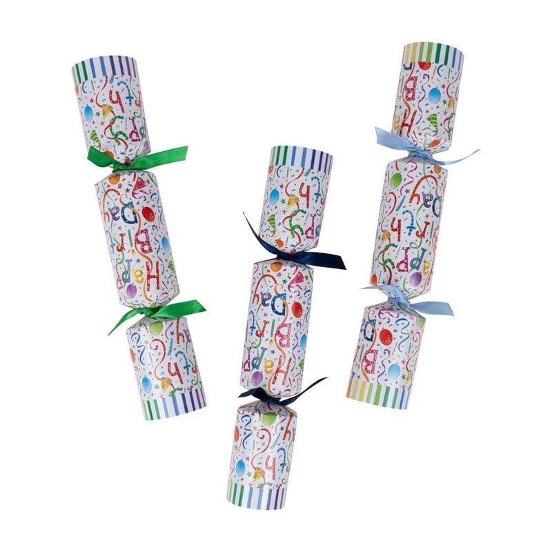 Caspari Happy Birthday Celebration Crackers - 8 Christmas Crackers Per Box