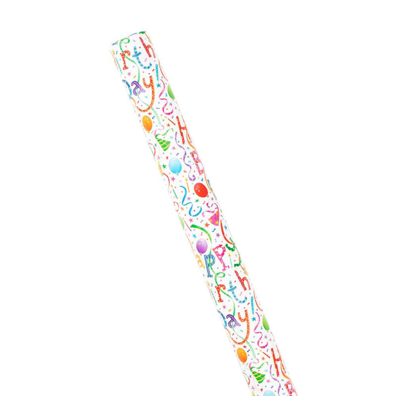 Caspari Happy Birthday Gift Wrapping Paper - 30" X 8' Roll