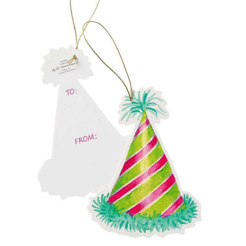 Caspari Hats Off Decorative Die-Cut Gift Tags - 2 Per Package
