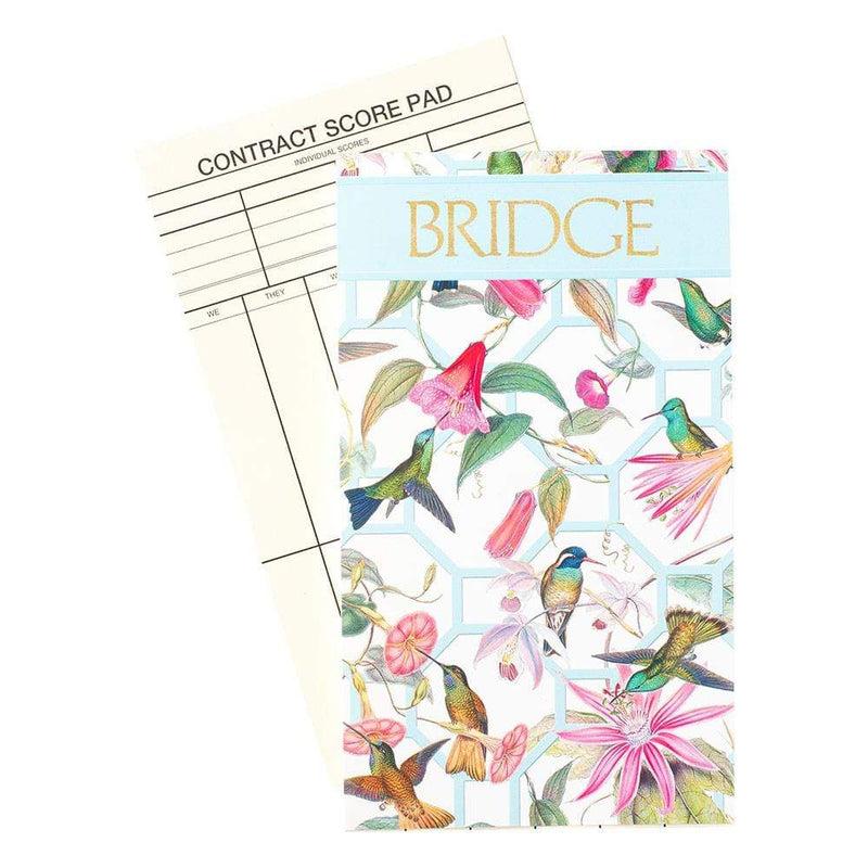 caspari Hummingbird Trellis Bridge Score Pad - 1 Each