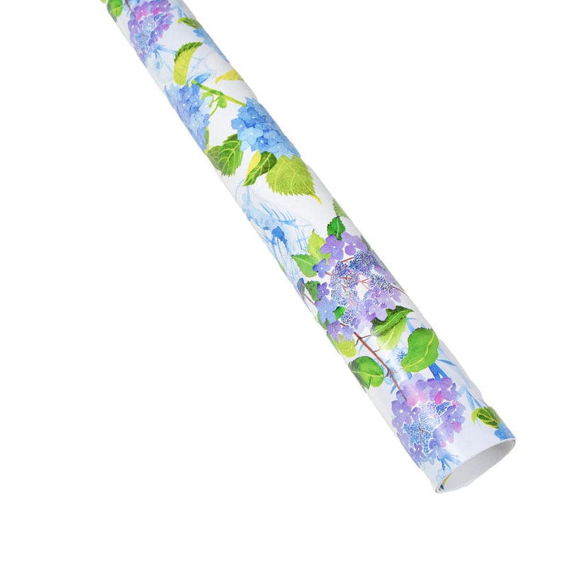 Caspari Hydrangeas And Porcelain Gift Wrapping Paper - 30" X 8' Roll