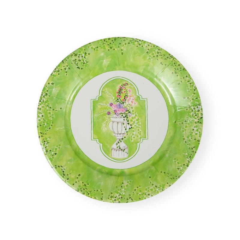 Caspari Jardin De Luxembourg Dinner Plates - 8 Per Package