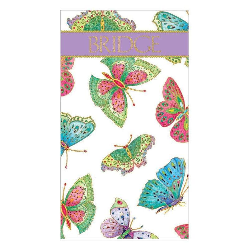 caspari Jeweled Butterflies Bridge Score Pad - 1 Each