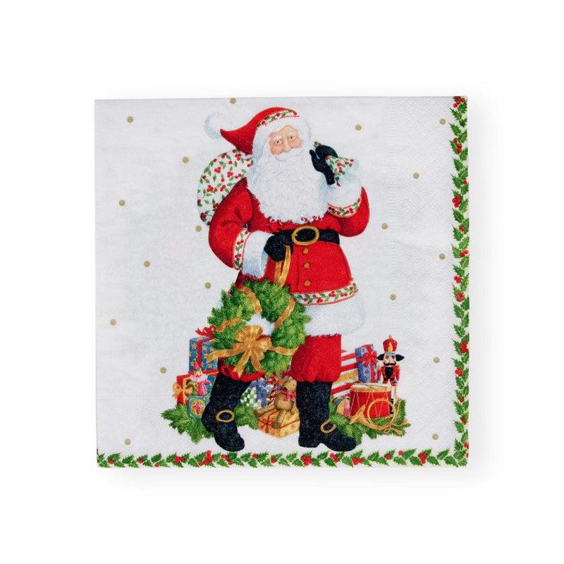 caspari Jolly St. Nick Paper Luncheon Napkins - 20 Per Package