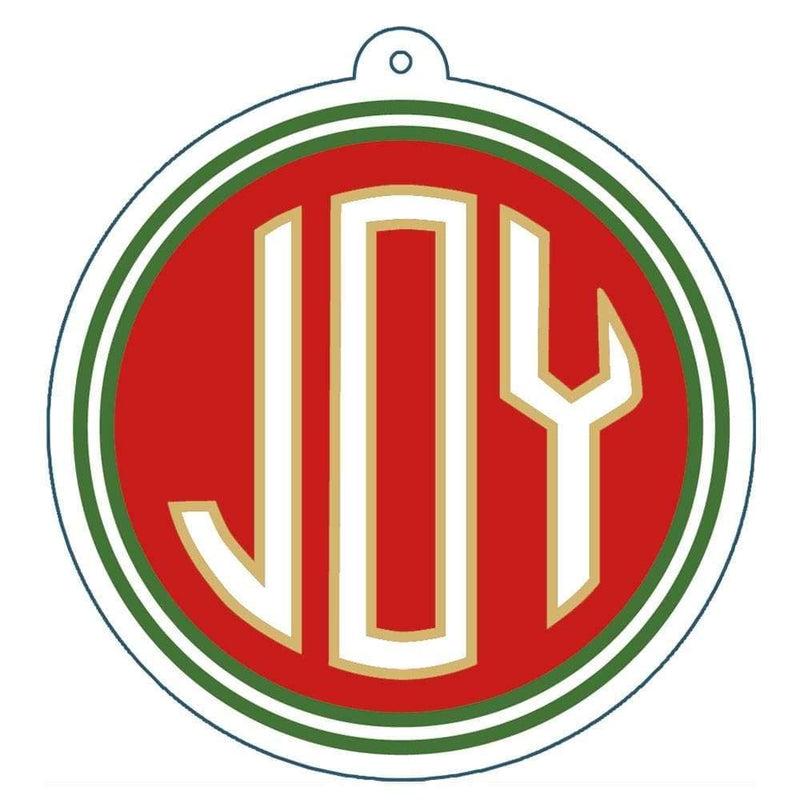 Caspari Joy Die-Cut Gift Tags In Gold Foil - 4 Per Package
