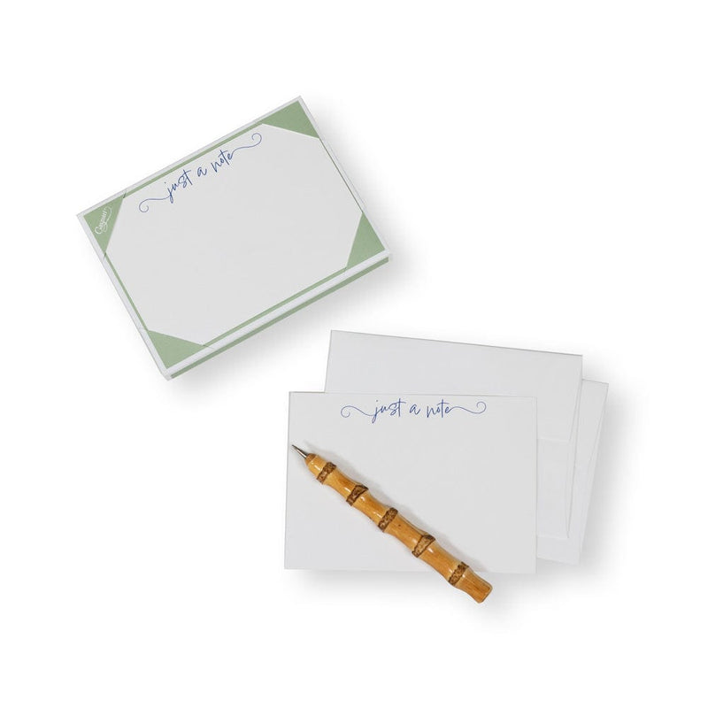 Caspari Just A Note Correspondence Cards - 12 Per Package