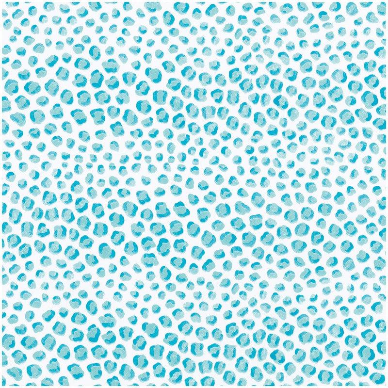 Caspari Just Spots Turquoise Gift Wrap - One 30" X 8' Roll