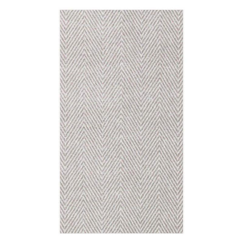 caspari Jute Paper Linen Guest Towel Napkins in Flax - 12 Per Package