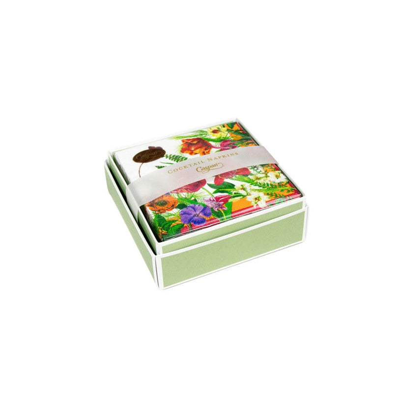 Caspari La Dolce Vita Boxed Cocktail Napkins - 40 Per Box