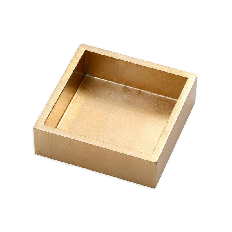Caspari Lacquer Cocktail Napkin Holder In Gold - 1 Each