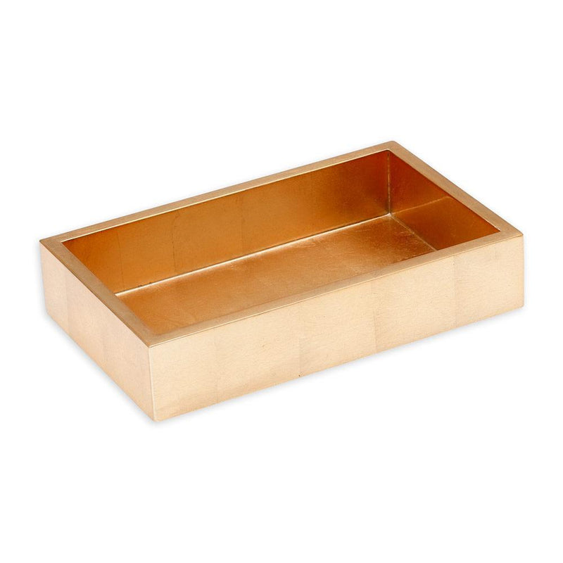 Caspari Lacquer Guest Towel Napkin Holder In Gold - 1 Each