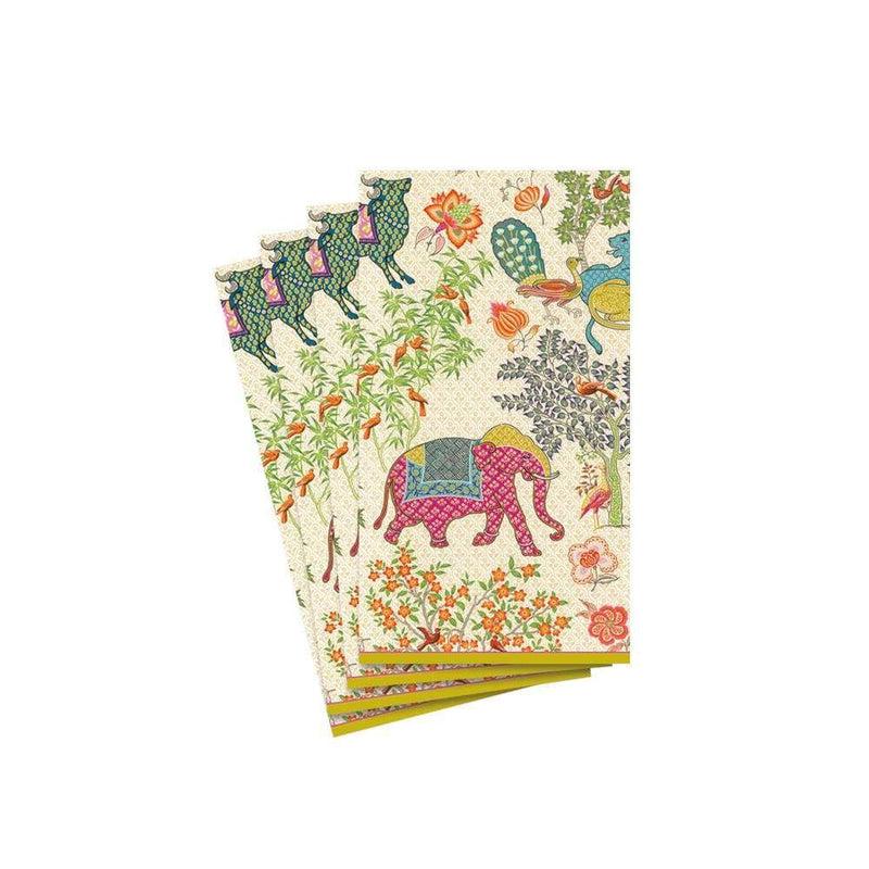caspari Le Jardin De Mysore Paper Guest Towel Napkins - 15 Per Package