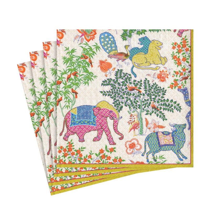 Caspari Le Jardin De Mysore Paper Luncheon Napkins - 20 Per Package