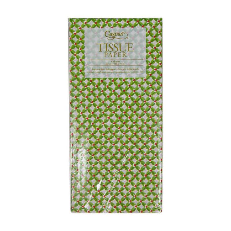 Caspari Leaf And Berry Ditz Tissue Paper - 4 Sheets Included