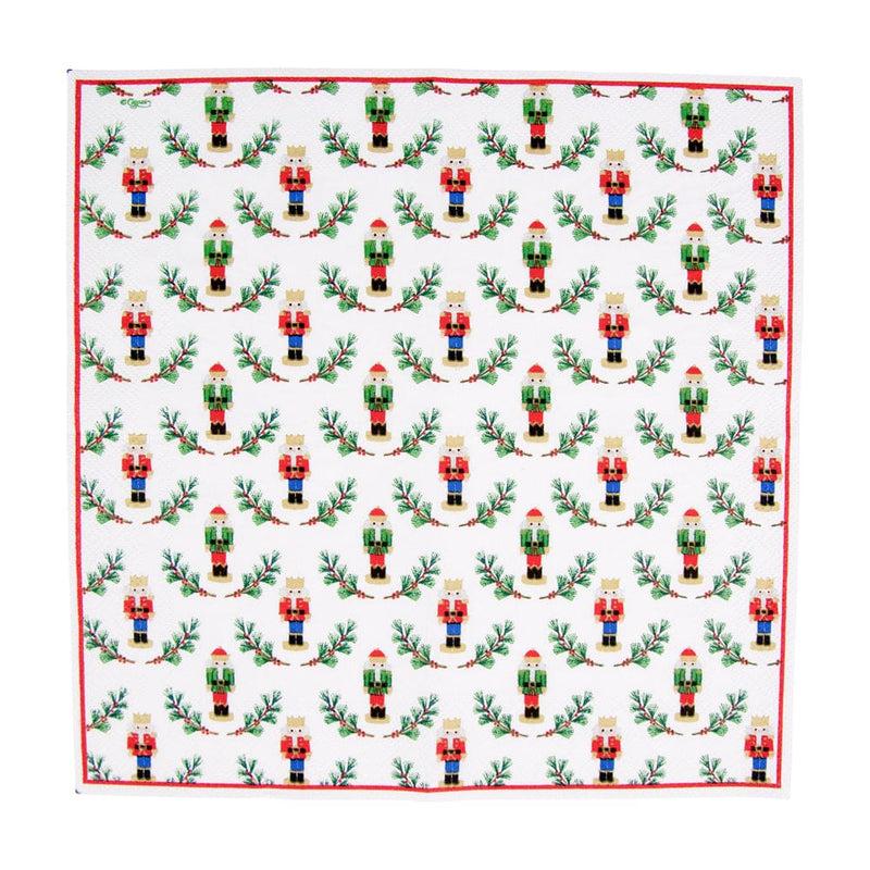 Caspari Little Nutcracker Cocktail Napkins - 20 Per Package