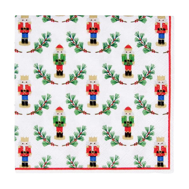 caspari Little Nutcracker Cocktail Napkins - 20 Per Package