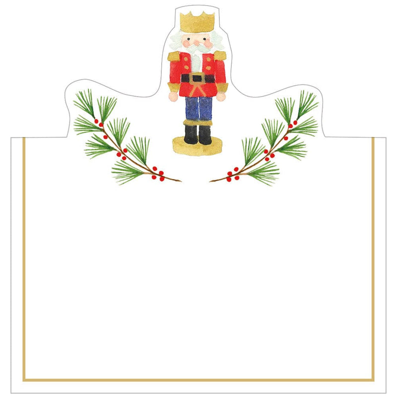 caspari Little Nutcracker Foil Place Cards - 8 Per Package