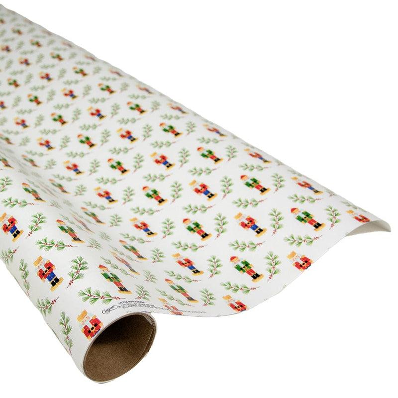 caspari Little Nutcracker Gift Wrap - One 30" X 8' Roll
