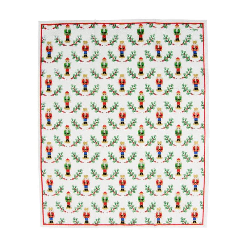 Caspari Little Nutcracker Guest Towel Napkins - 15 Per Package