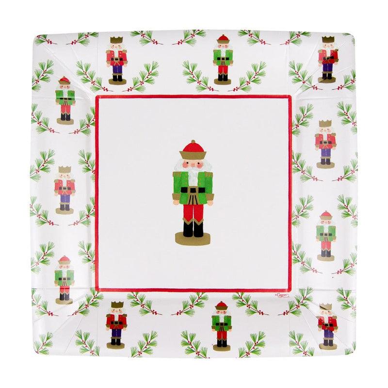 caspari Little Nutcracker Sq Salad & Dessert Plates - 8 Per Package