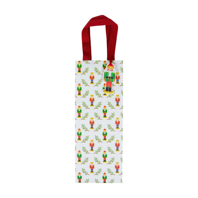 caspari Little Nutcracker Wine & Bottle Gift Bags - 1 Each