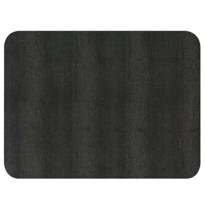 caspari Lizard Felt-Backed Placemat in Black - 1 Each