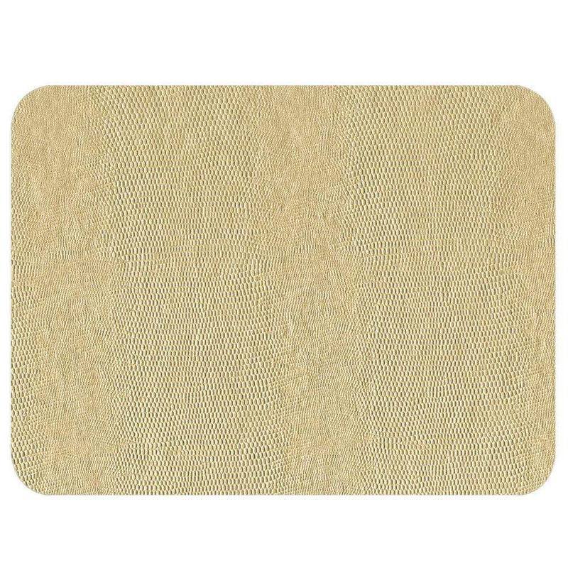 caspari Lizard Felt-Backed Placemat in Platinum - 1 Each