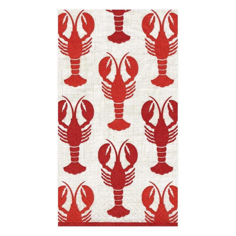 caspari Lobsters Paper Guest Towel Napkins - 15 Per Package