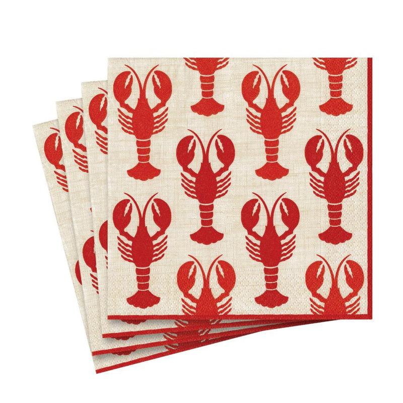 Caspari Lobsters Paper Luncheon Napkins - 20 Per Package