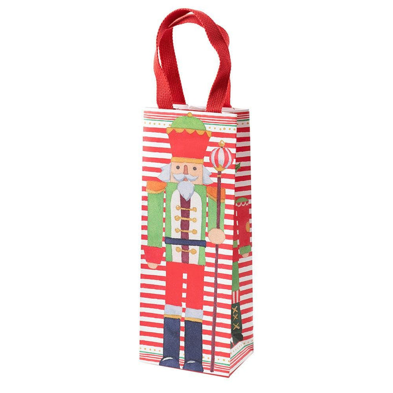 caspari March of the Nutcrackers Wine & Bottle Gift Bag - 1 Each