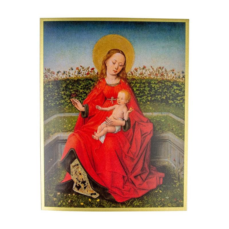 caspari Maria Of The Rose Bush Large Personalized Christmas Cards