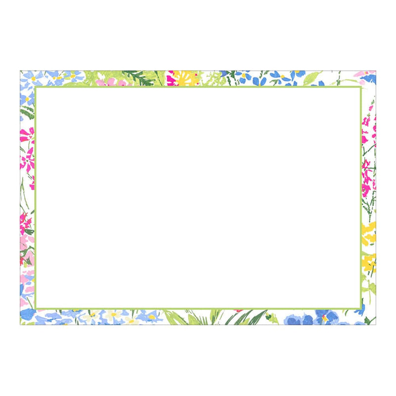 caspari Meadow Flowers Multi Correspondence Cards - 12 Per Package