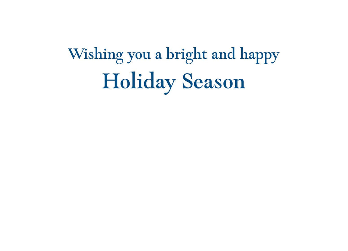 Caspari Menorah Embossed Boxed Christmas Cards - 10 Christmas Cards & 10 Envelopes
