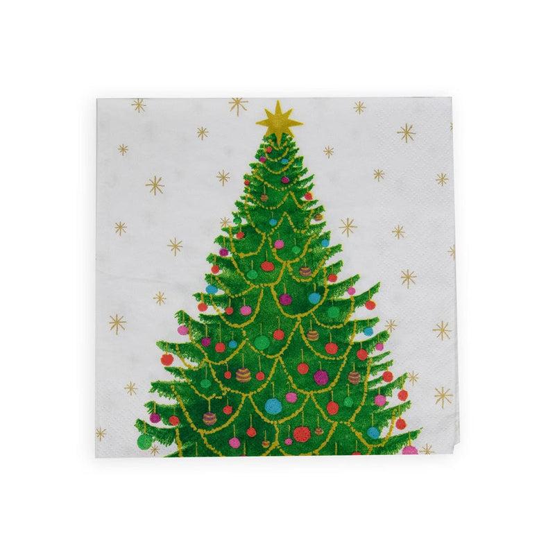 caspari Merry And Bright Luncheon Napkins - 20 Per Package