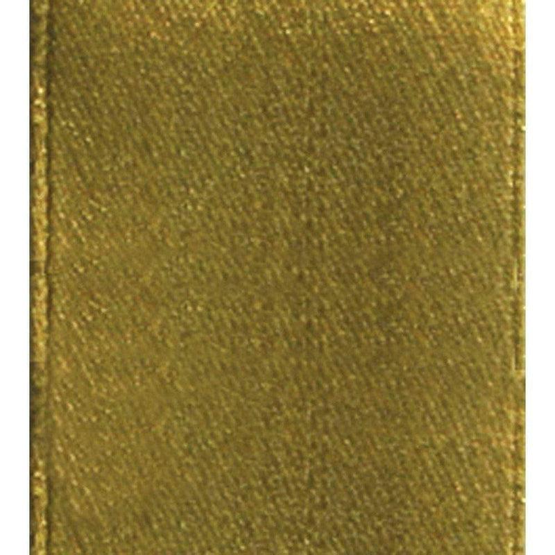 Caspari Metallic Gold & Gold Wired Ribbon - 8 Yard Spool