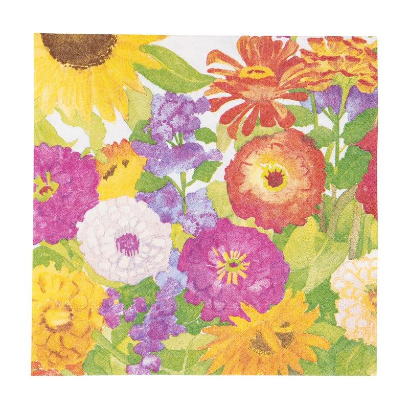 Caspari Midsummer Blooms Luncheon Napkins - 20 Per Package