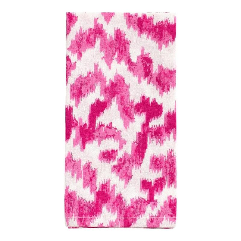 caspari Modern Moiré Cloth Dinner Napkins in Fuchsia - Set of 4