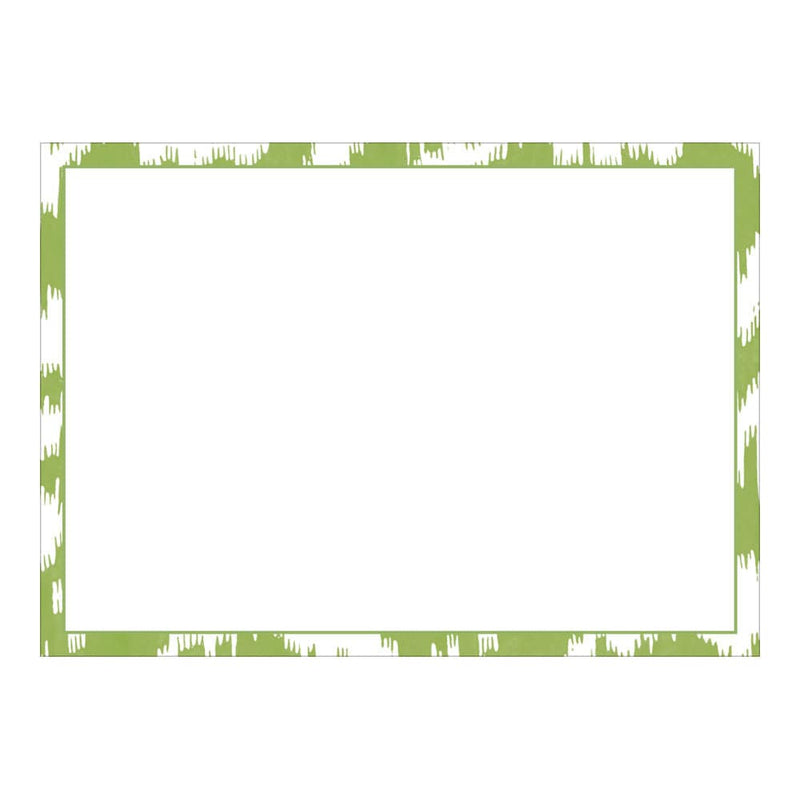 caspari Modern Moire Green Correspondence Cards - 12 Per Package