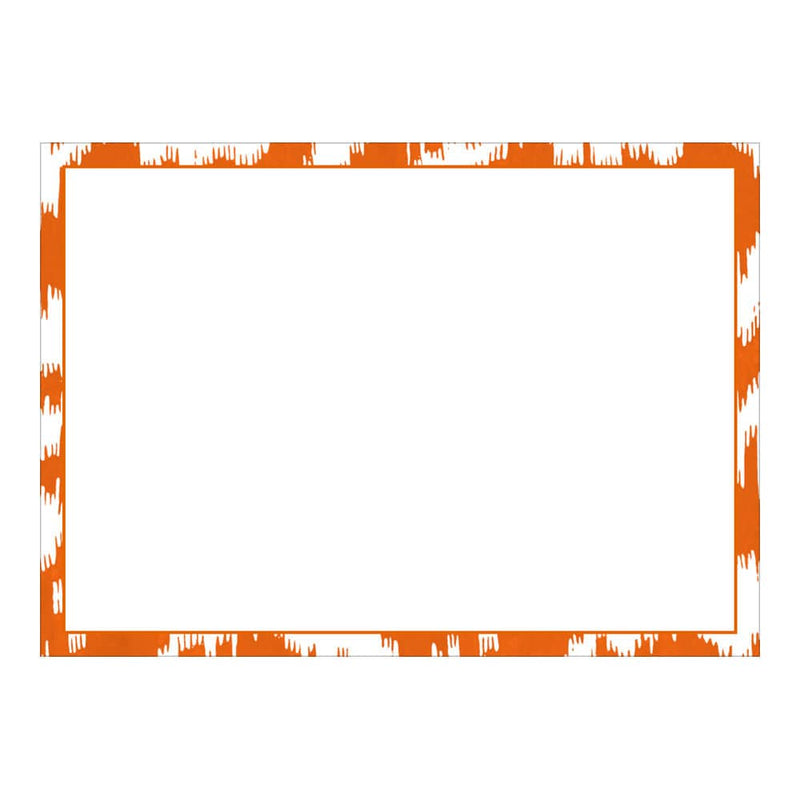 caspari Modern Moire Orange Correspondence Cards - 12 Per Package