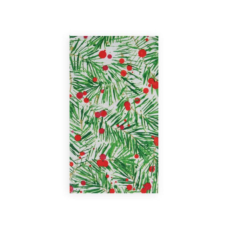 caspari Modern Pine Guest Towel Napkins - 15 Per Package