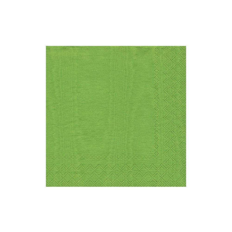 Caspari Moiré Paper Cocktail Napkins In Lime - 20 Per Package
