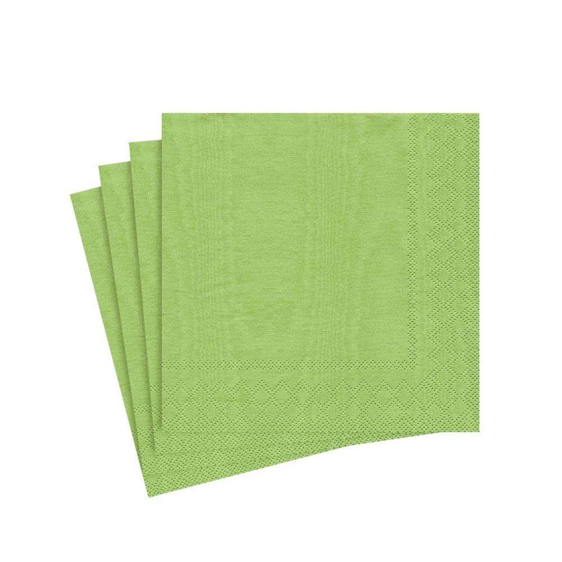 caspari Moiré Paper Cocktail Napkins in Lime - 20 Per Package